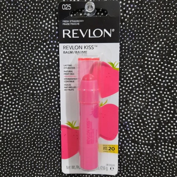 🔵 $ 3.00 Revlon Kiss Lip Balm 025 Fresh Strawberry - Picture 1 of 5